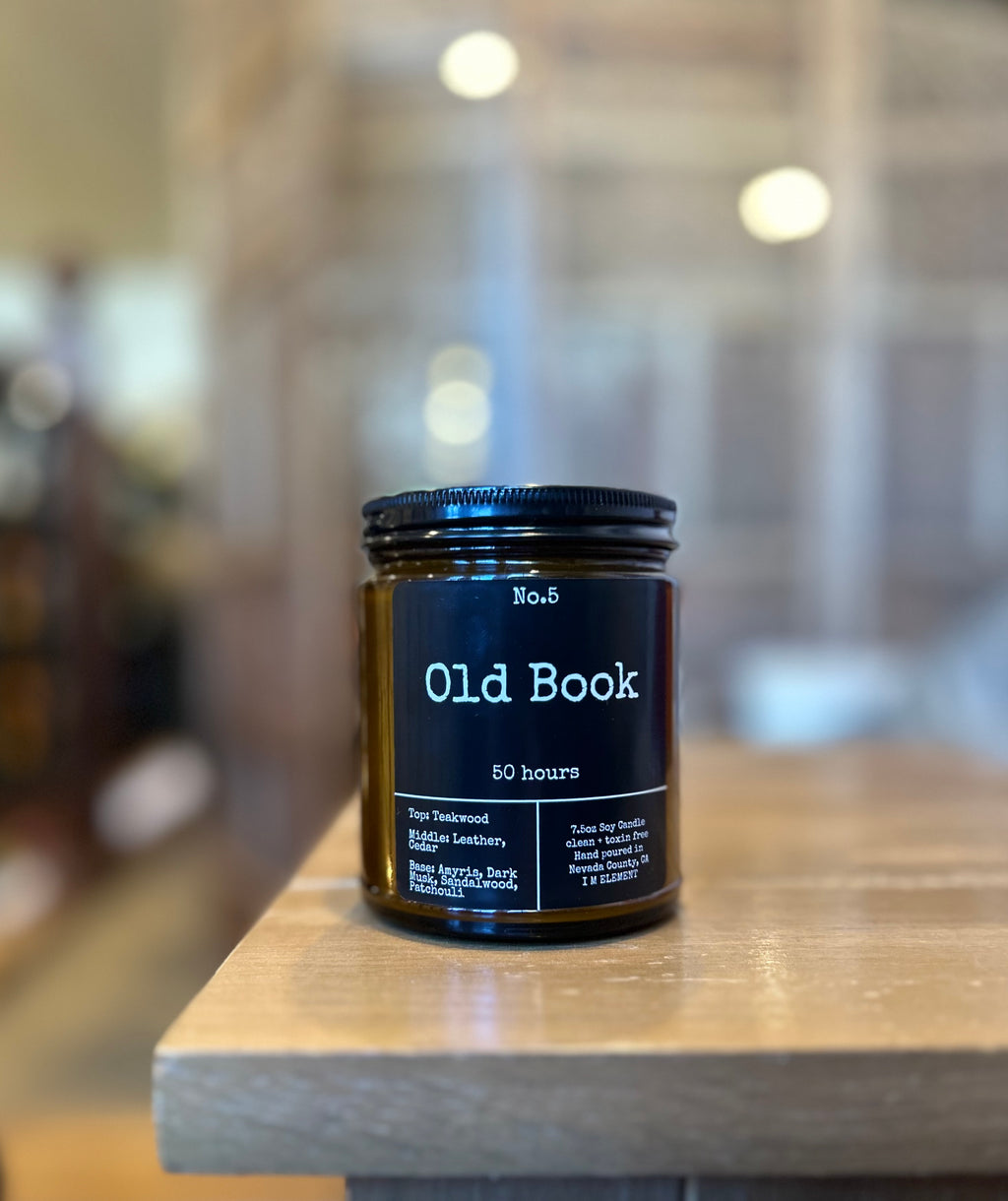 Old Book Soy Candle