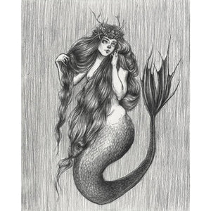 Mermaid Queen Art Print