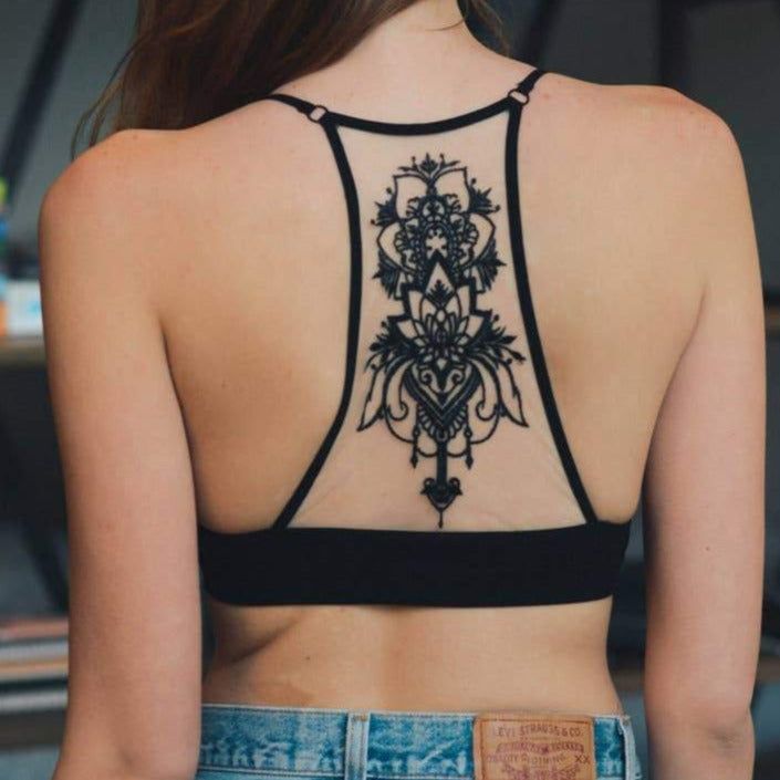 Tattoo Mandala Racerback Bralette