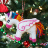 Unicorn Felt Wool Ornament